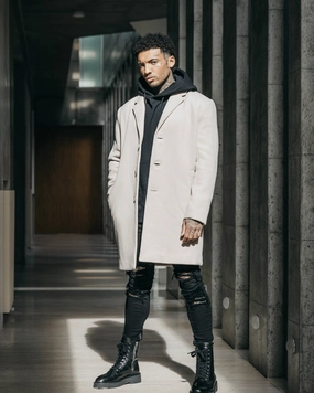 Stretch Fabric Saint Morta Desolation Coat Stone