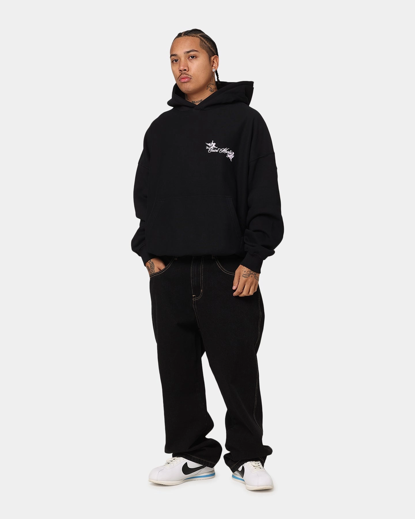 Saint Morta Divine Living Hoodie Black Faith Win
