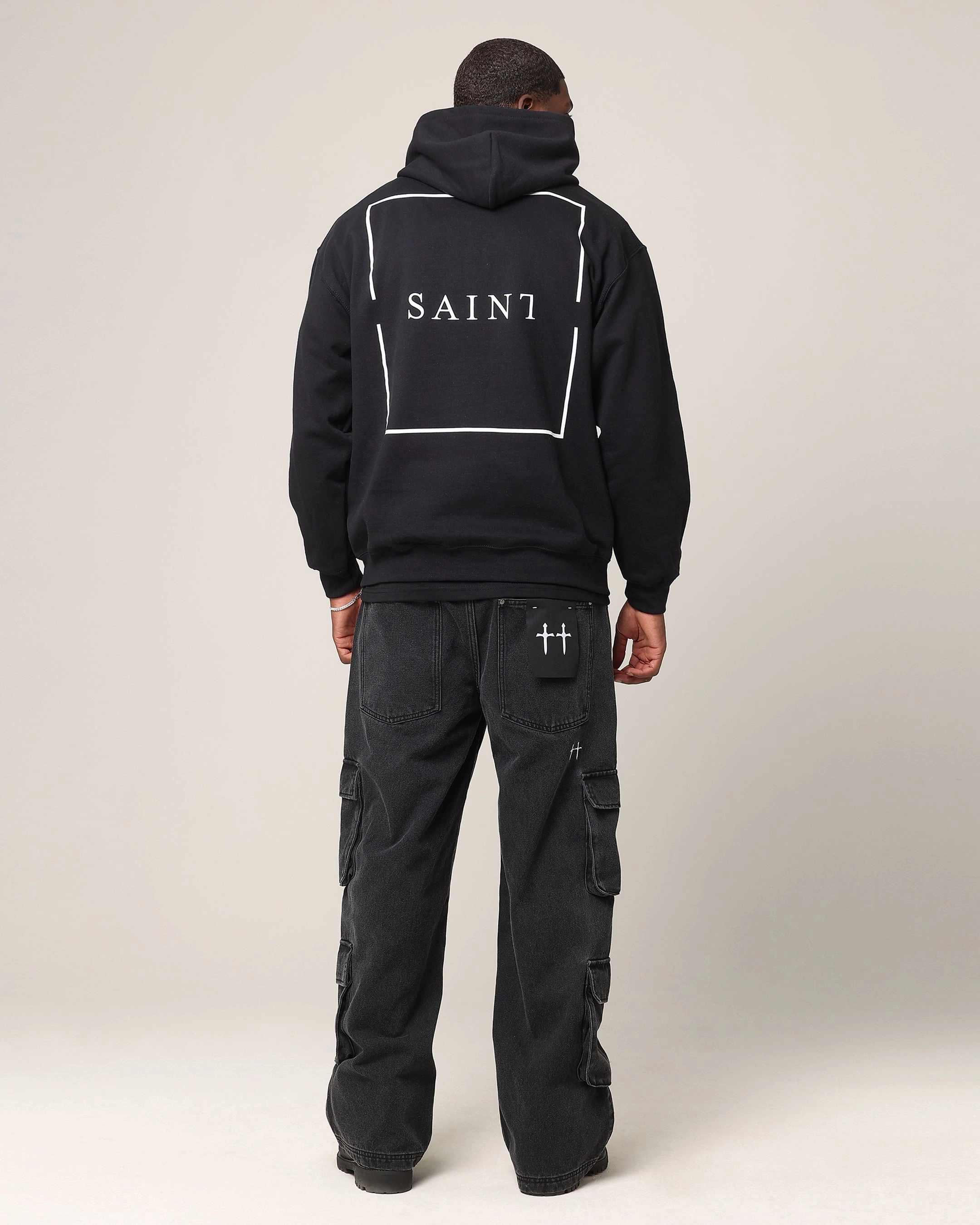 Saint Morta Division Hoodie Black High-Performance Wear