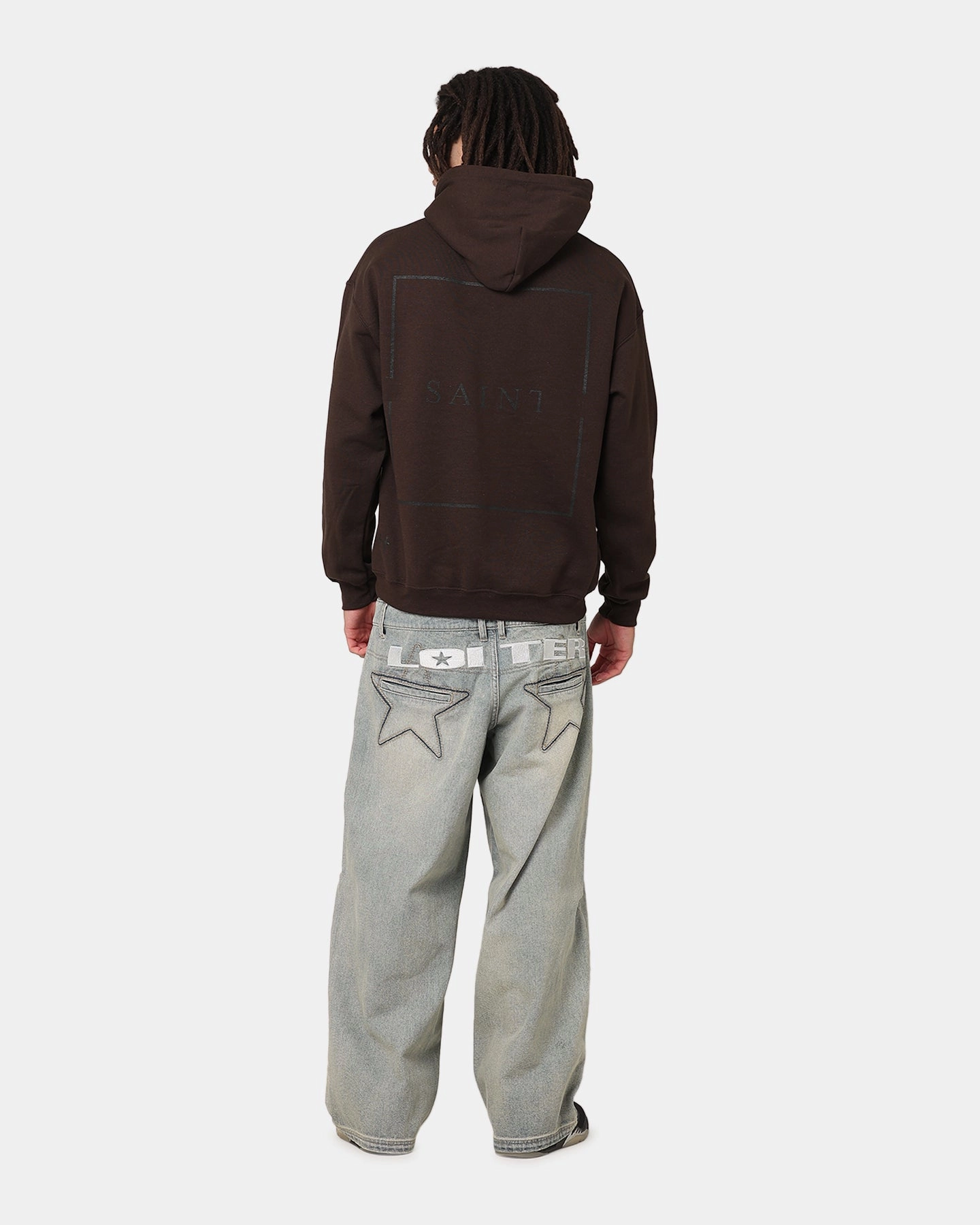 Recovery - possible Contrast Binding Saint Morta Division Hoodie Brown