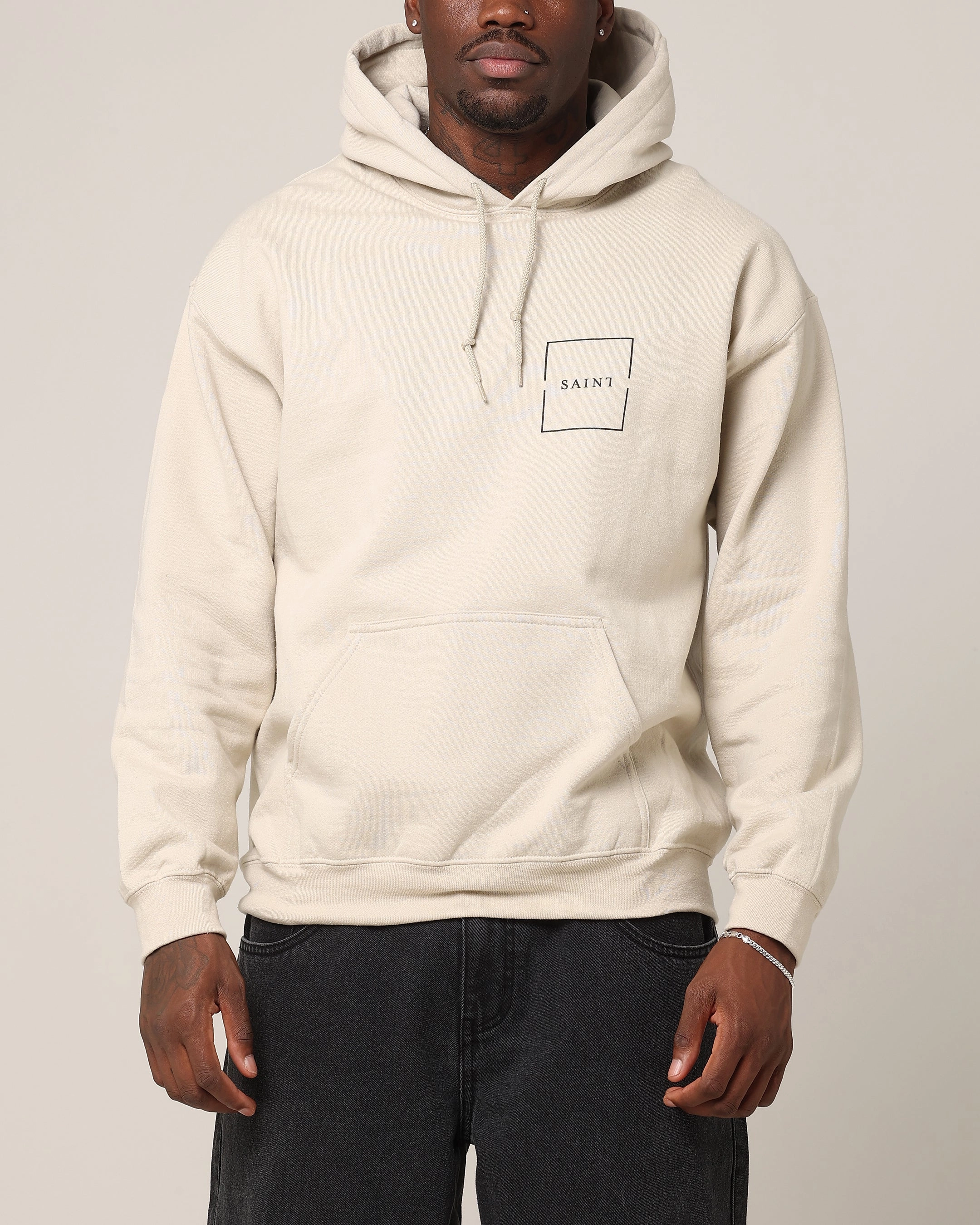 Biker Mouthwash Saint Morta Division Hoodie Sand