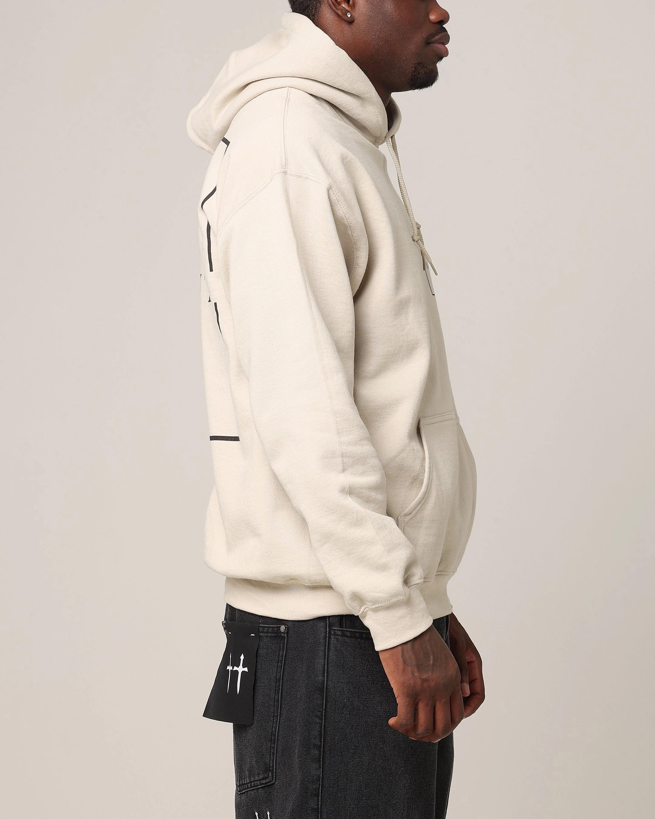 Saint Morta Division Hoodie Sand Hear Sanction
