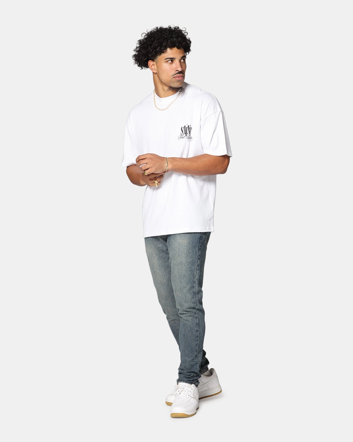 Durable Style Saint Morta Dover Drop Shoulder T-Shirt White