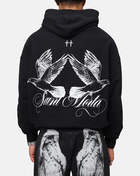 Cologne All-Weather Comfort Saint Morta Doves Boxy Hoodie Black