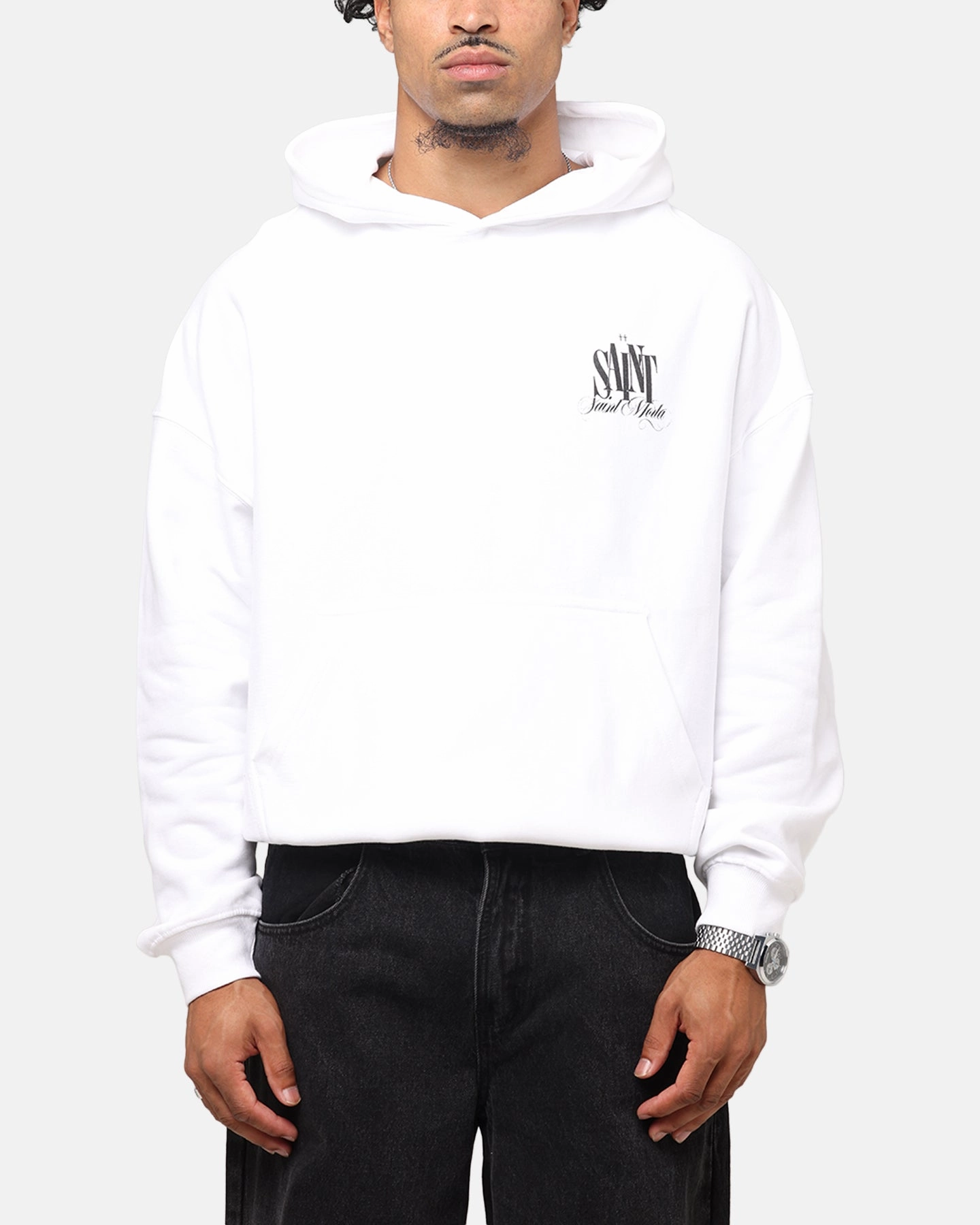 low altitude use Outdoor Comfort Saint Morta Doves Boxy Hoodie White