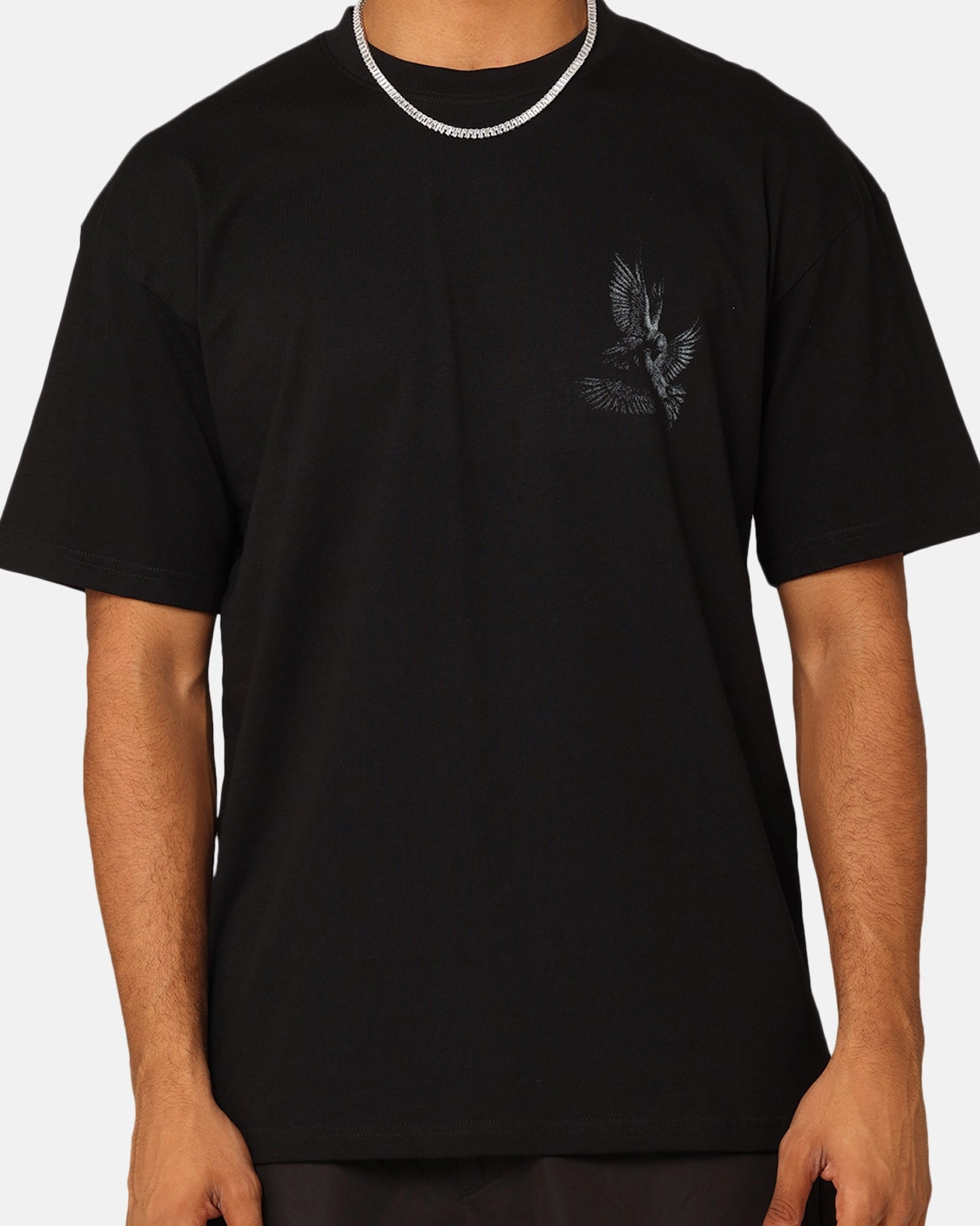 Thermal regulation Saint Morta Doves Drop Shoulder T-Shirt Black