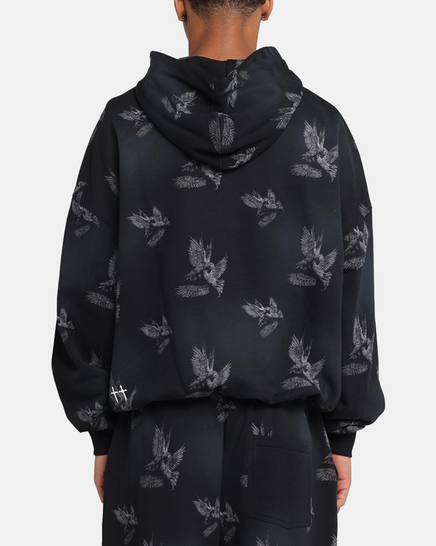 Saint Morta Doves Premium Hoodie Black Odor Resistant Fabric Fuel - efficient