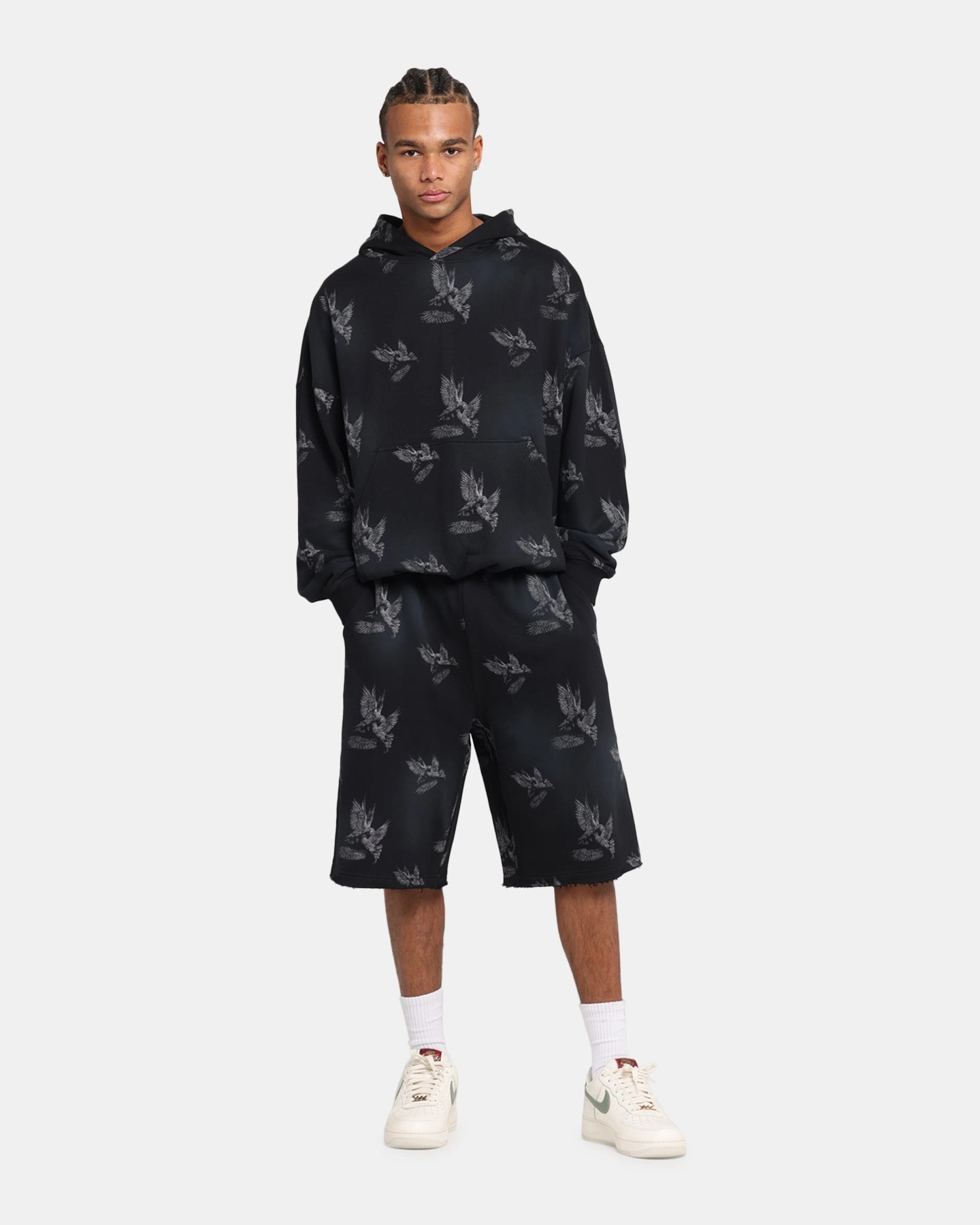Saint Morta Doves Premium Hoodie Black surveillance