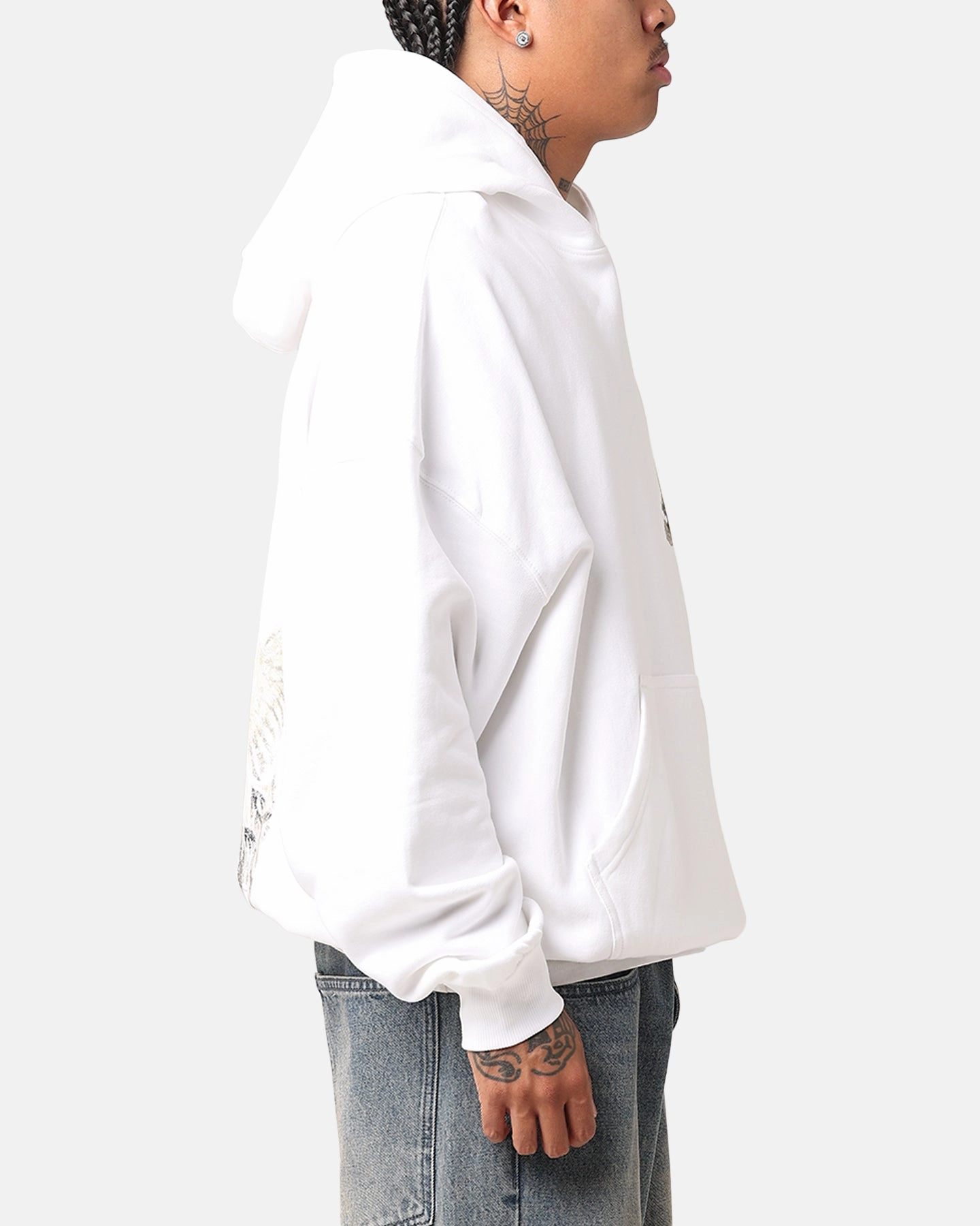Saint Morta Doves Premium Hoodie White Hidden Compartments