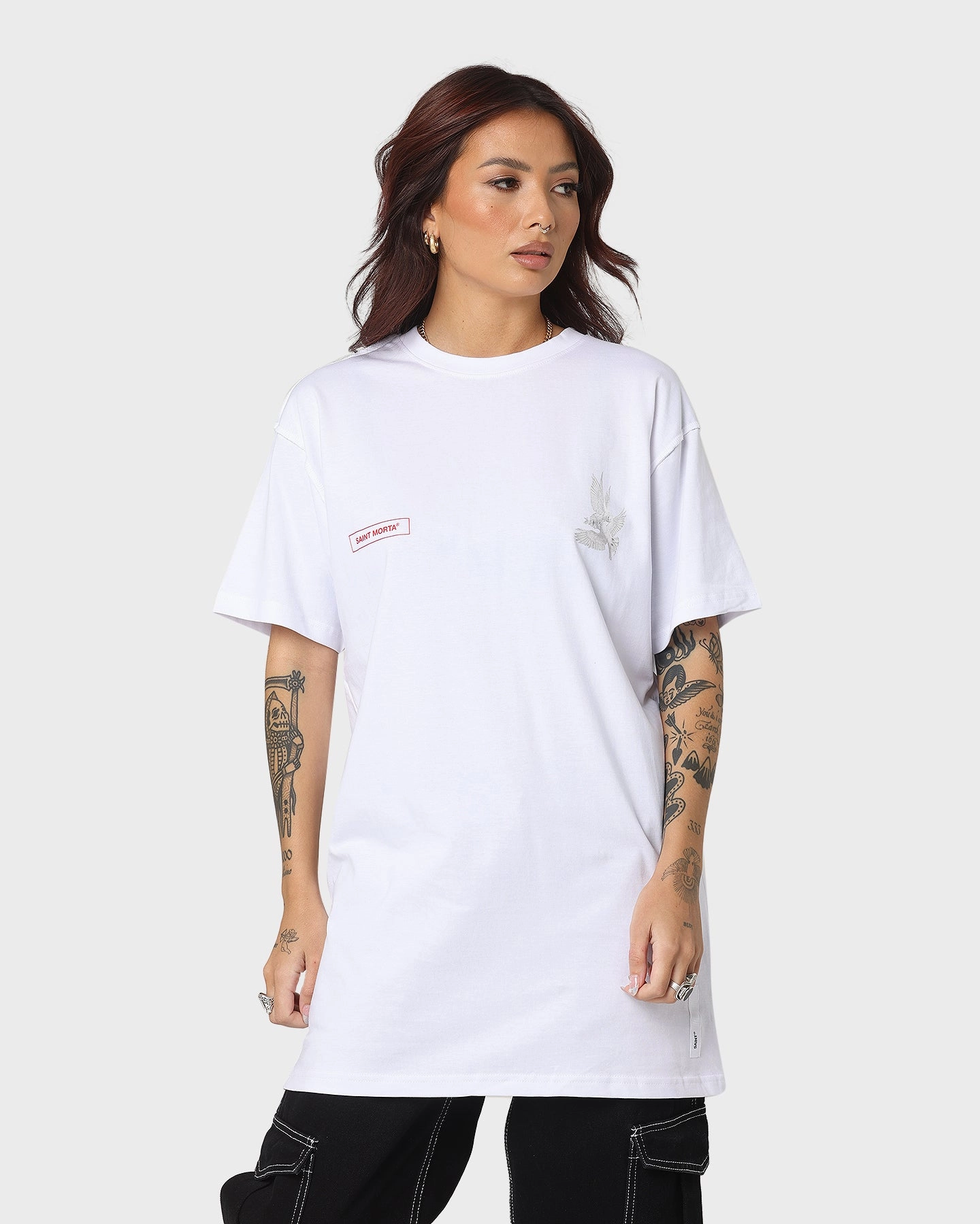 Saint Morta Doves Vintage T-Shirt White Active Outfit Style Breathable Layer