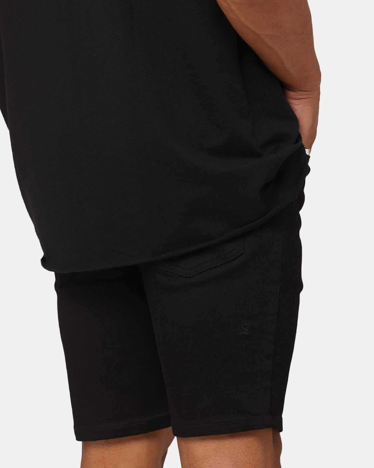 Machine washable Quick Absorption Saint Morta Dynasty Denim Shorts Black