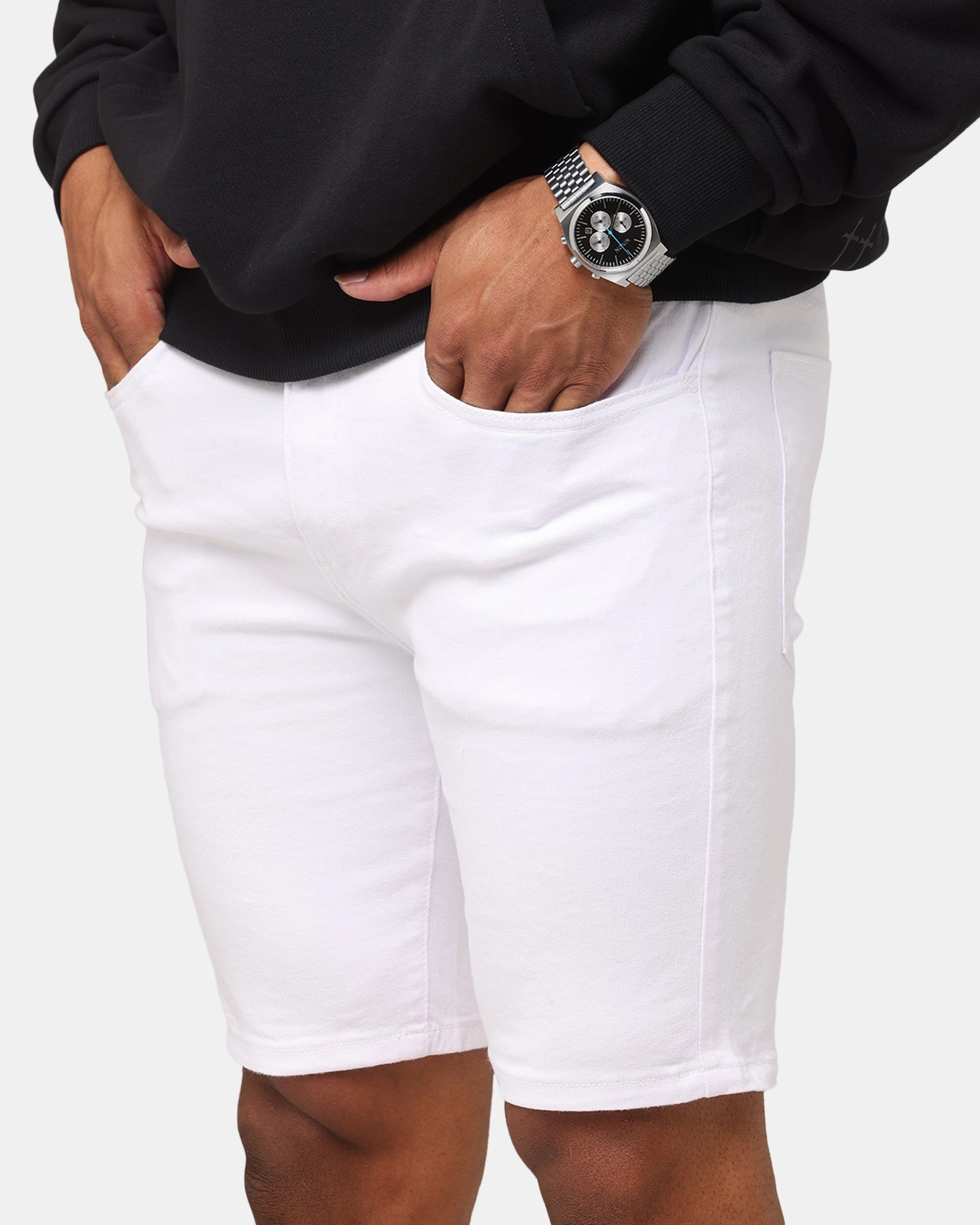 Saint Morta Dynasty Denim Shorts White lounging clothes