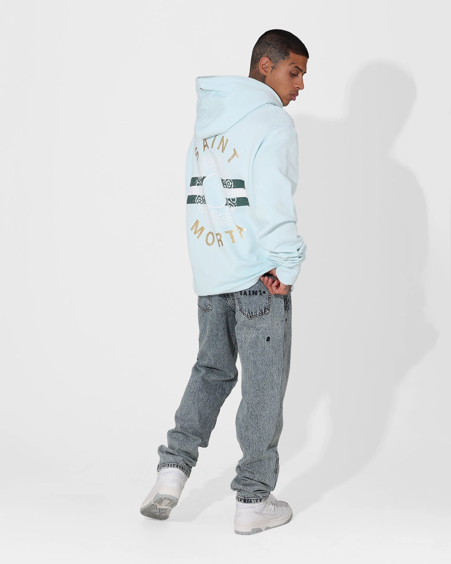 Saint Morta Elemental Hoodie Pale Blue Protective Outerwear Moisture Wicking Layer
