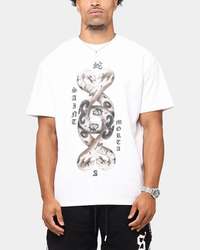 Saint Morta Entanglement Boxy T-Shirt White Ultimate Fit