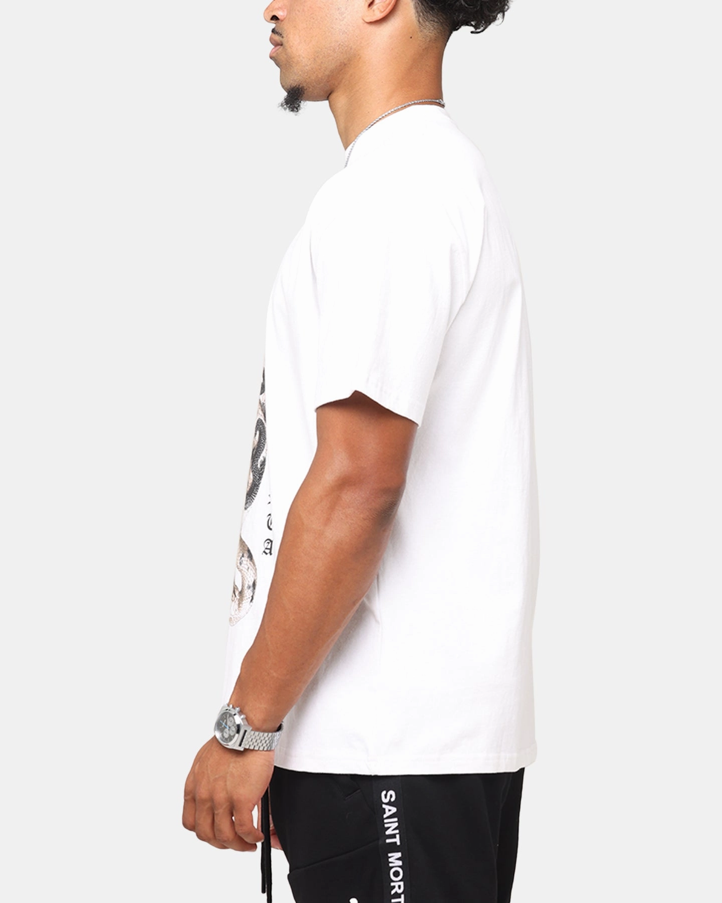 Saint Morta Entanglement Boxy T-Shirt White Breathable Wearable graduation