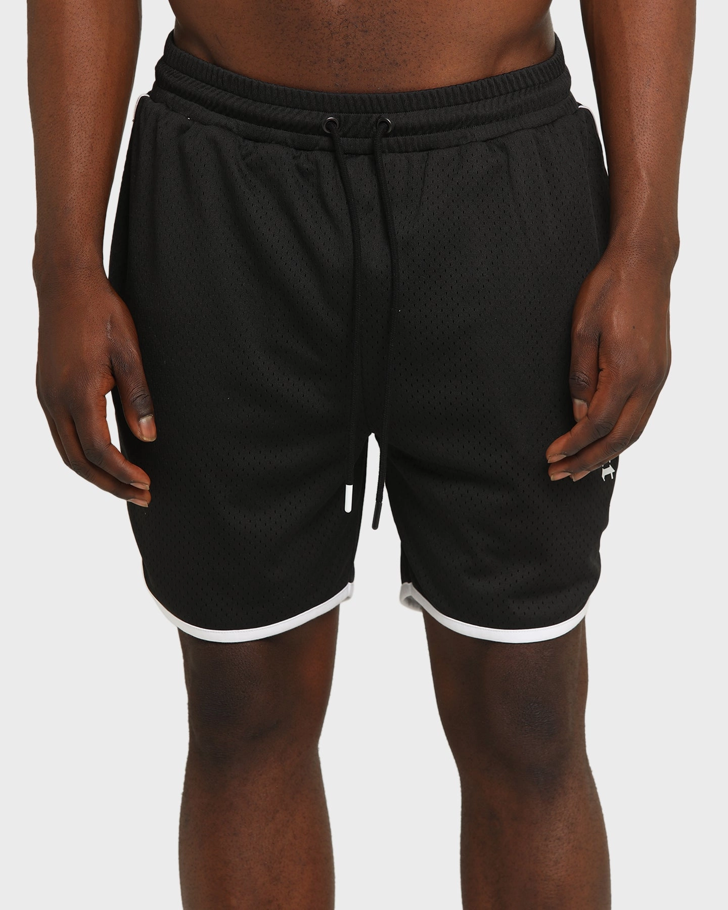 Saint Morta Era Mesh Basketball Short Black/White warm weather Fitness wear