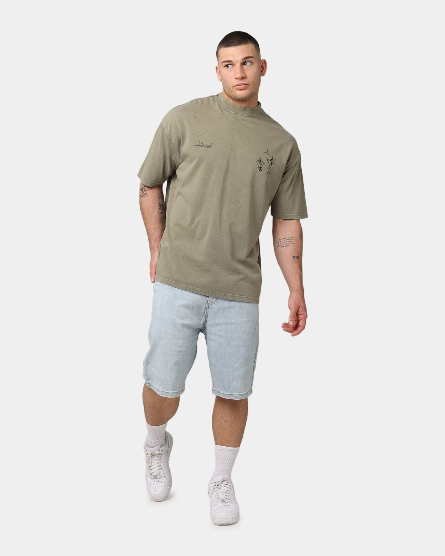 Saint Morta Essential Denim Shorts Light Blue Denim Walk Easy