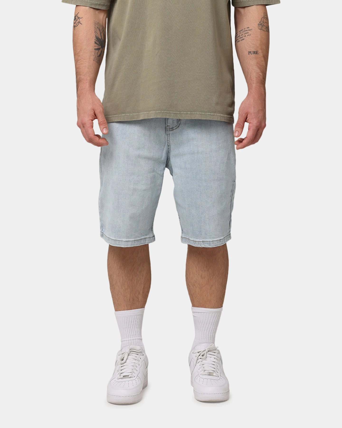 Sneakers Saint Morta Essential Denim Shorts Light Blue Denim