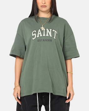 Effortless Wearable funky Saint Morta Established T-Shirt Green