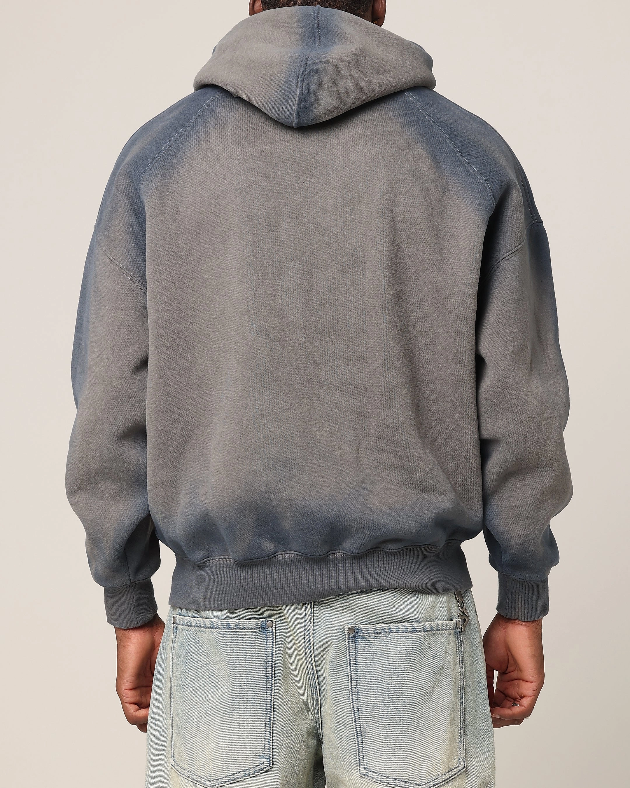 Signal Odor Control Fabric Saint Morta Faded Motor Hoodie Charcoal