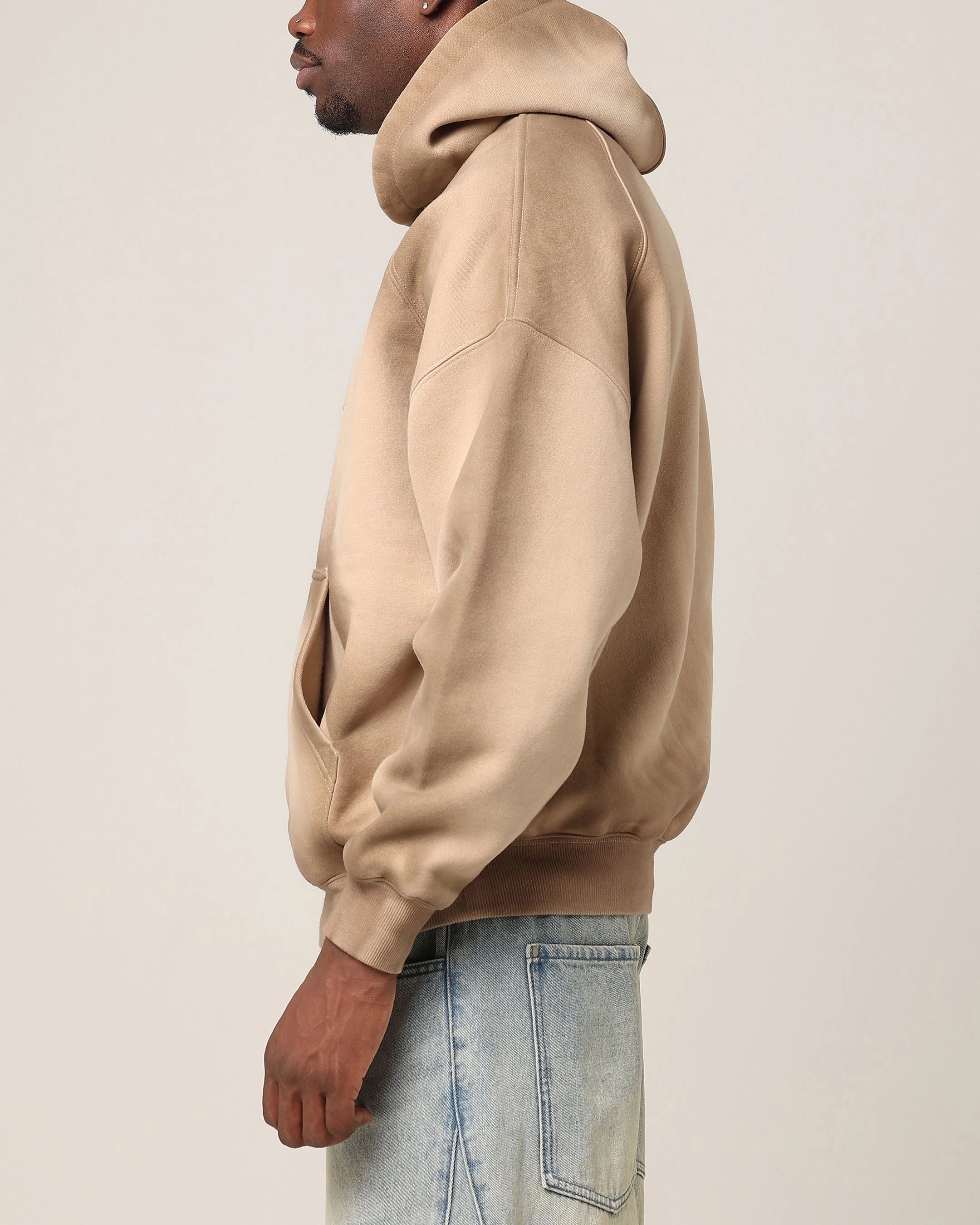 Saint Morta Faded Motor Hoodie Stone Eco Friendly Production Urban use