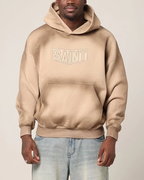 Saint Morta Faded Motor Hoodie Stone Strategic Mesh Placement Workout Essential