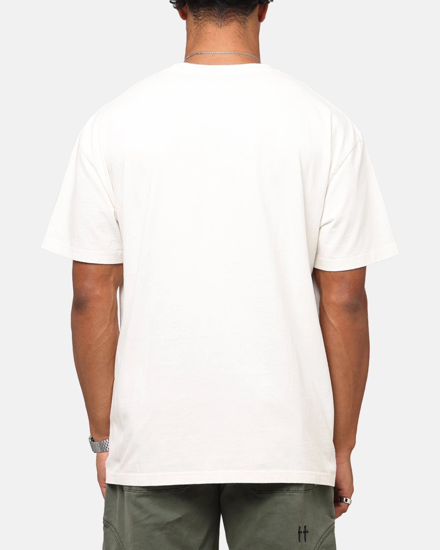 Yarn Dyed Stripes Everyday Comfort Style Saint Morta Fallen Rising Boxy T-Shirt Off White