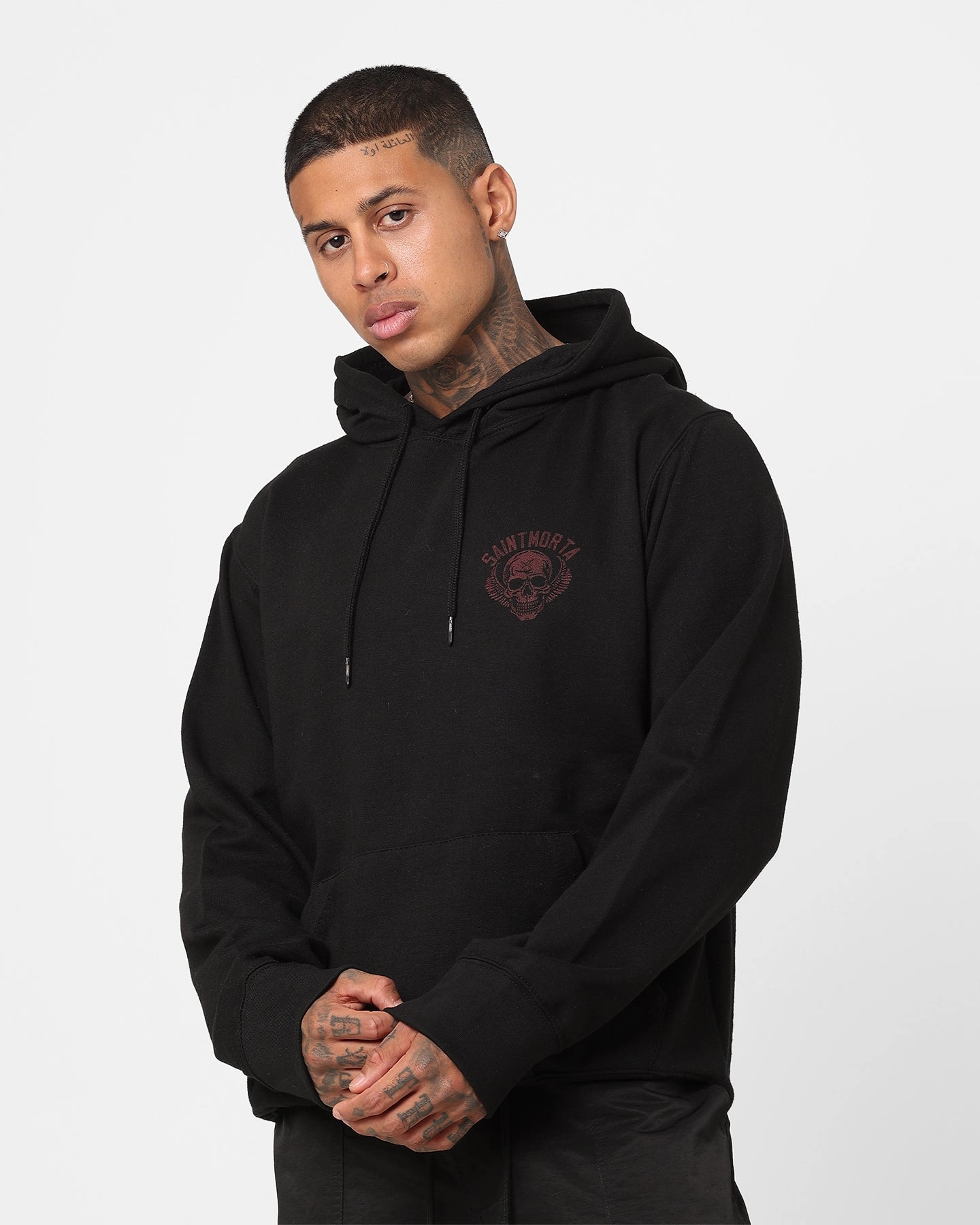 Saint Morta Fallows Hoodie Black/Red countryside