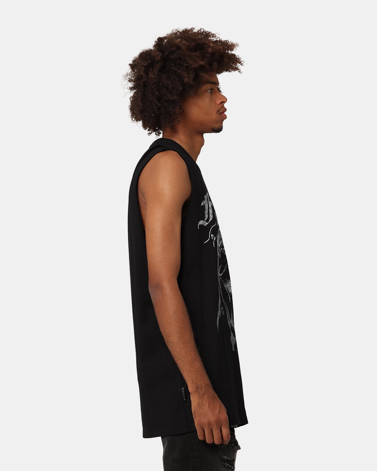 Saint Morta Fear Muscle T-Shirt Black/White Polka Dot Pattern