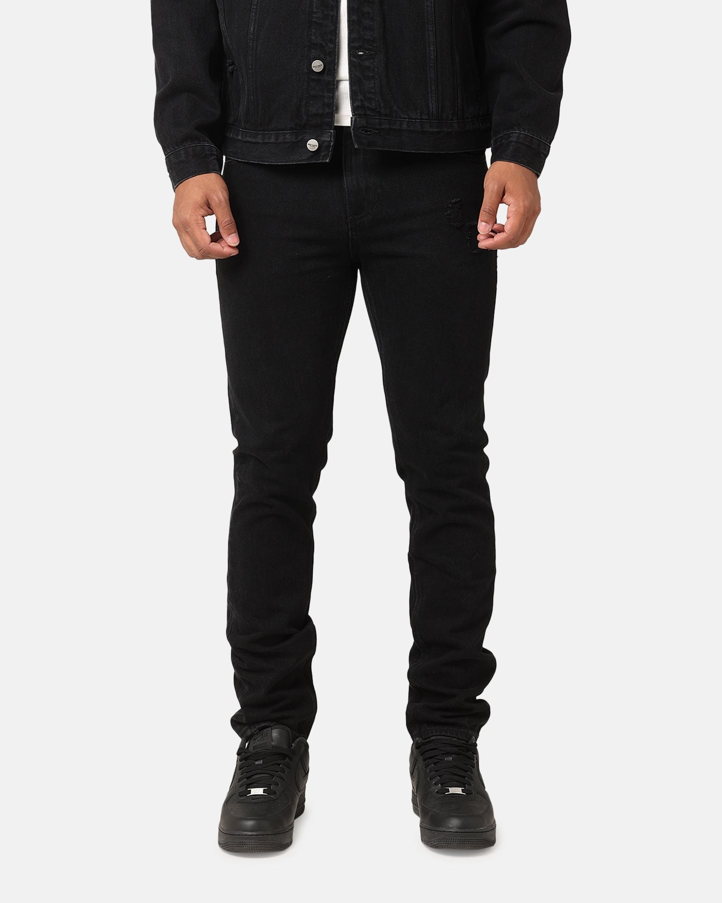 Saint Morta Fimi Distressed Jeans Washed Black Plain style Bold Look Parent Style
