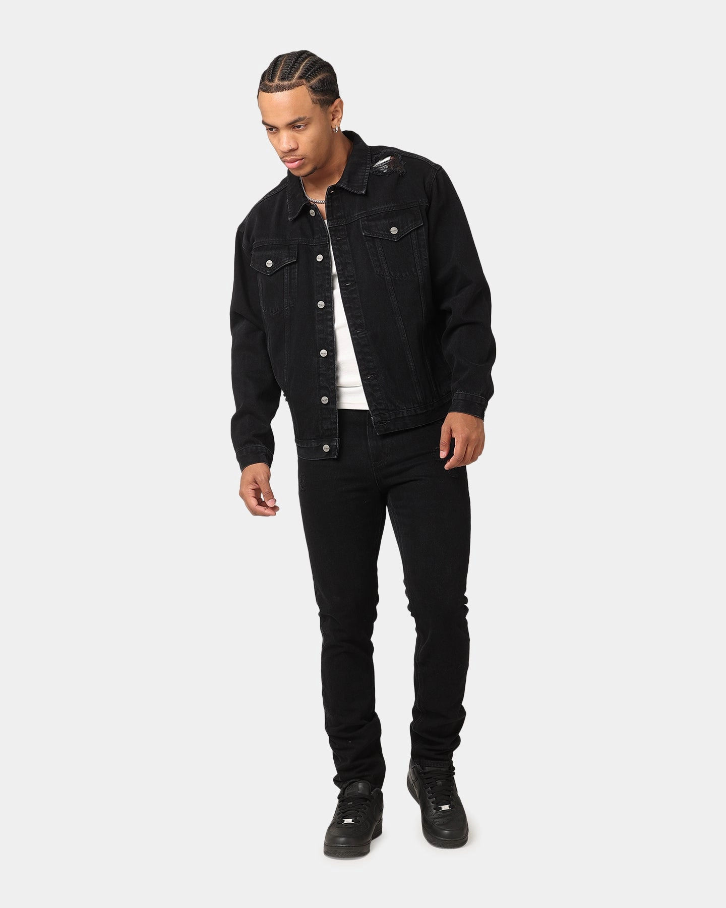 Parent Style Family Style Saint Morta Fimi Distressed Jeans Washed Black