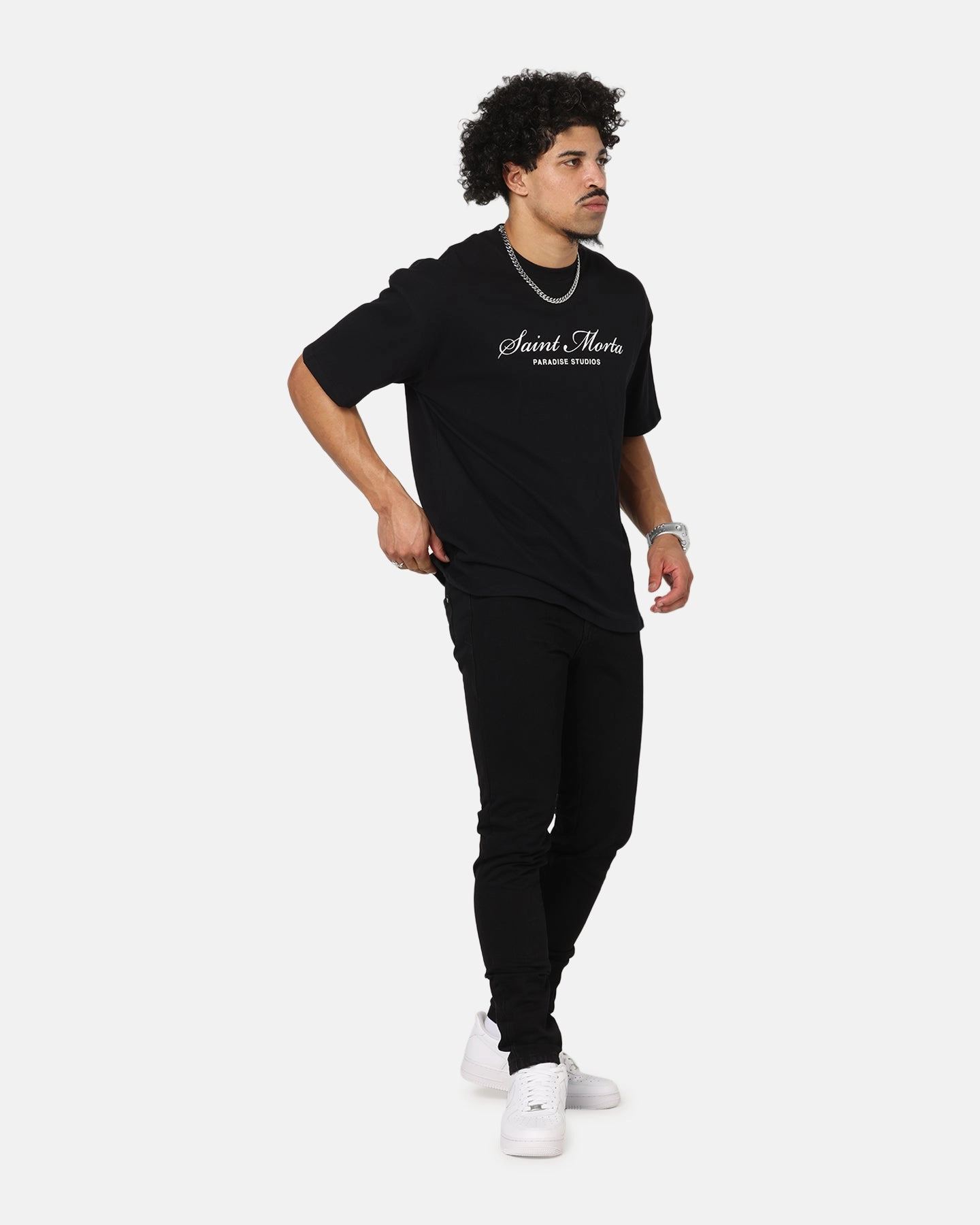 Saint Morta Fimi Jeans Black Stonewash Daily Clothing Street Fashion Affordable