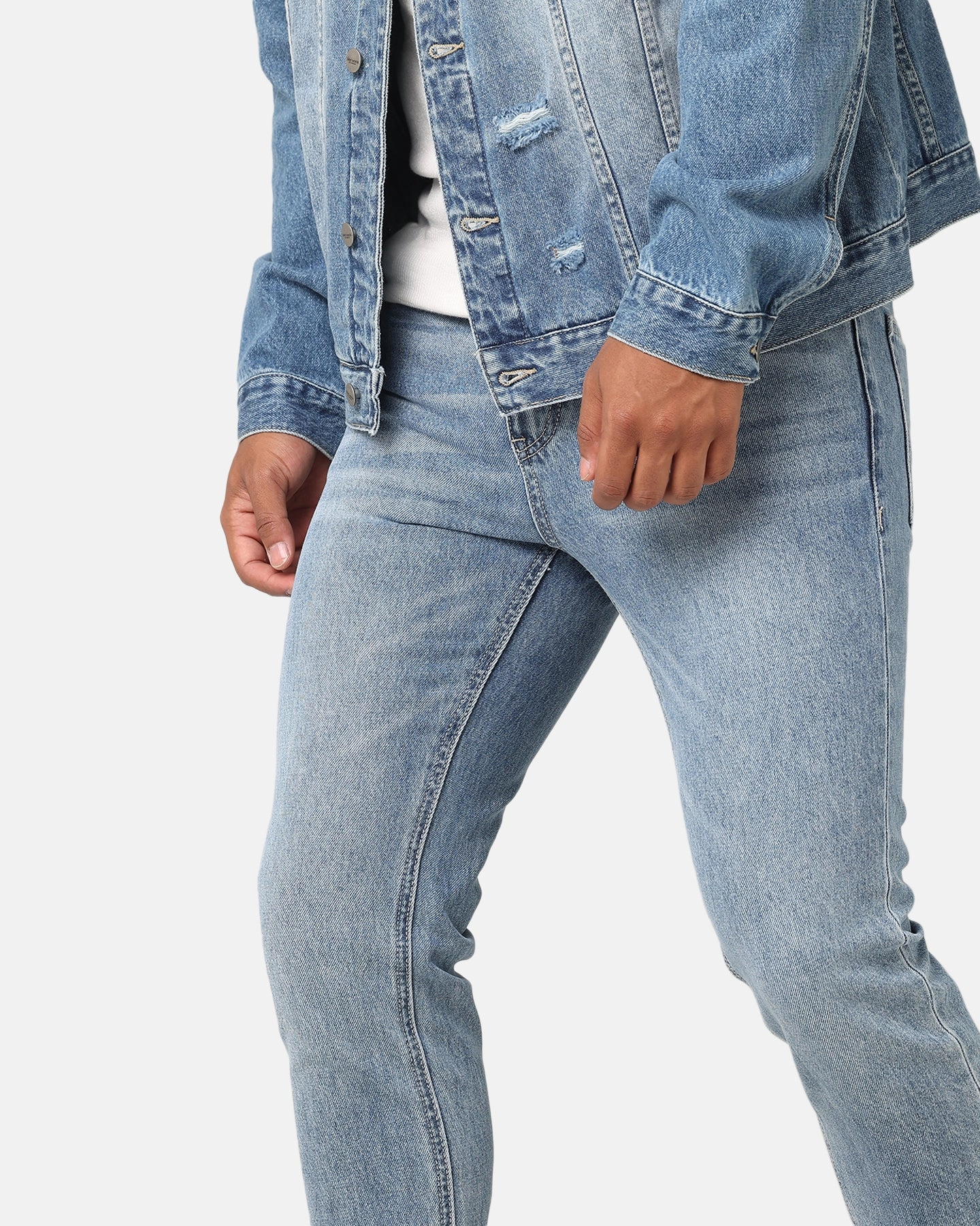 Breathable Brunch Outfit Easy Style Saint Morta Fimi Jeans Blue Denim