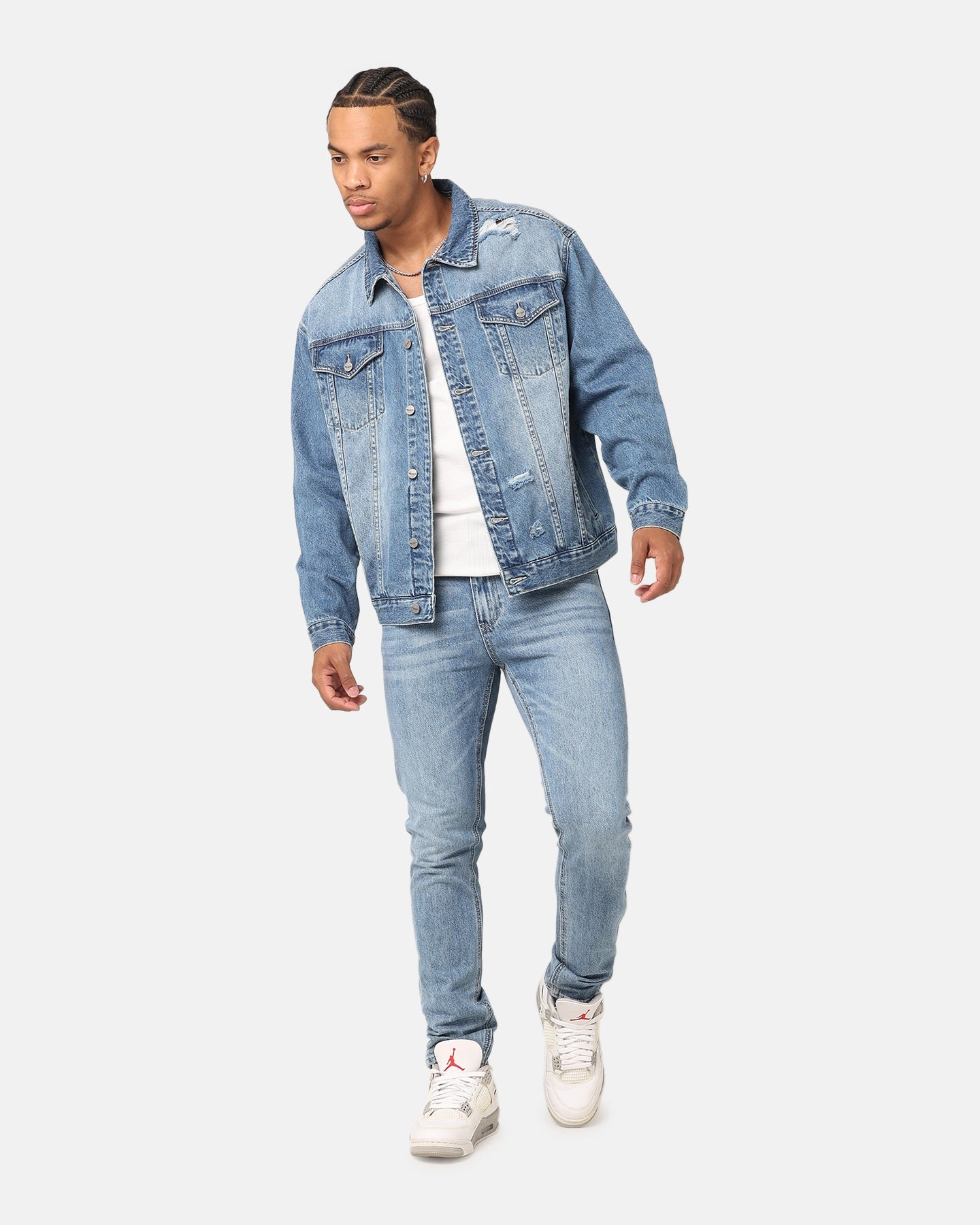 Luxury Textured Traveler Gear Nature Lover Night Out Saint Morta Fimi Jeans Blue Denim