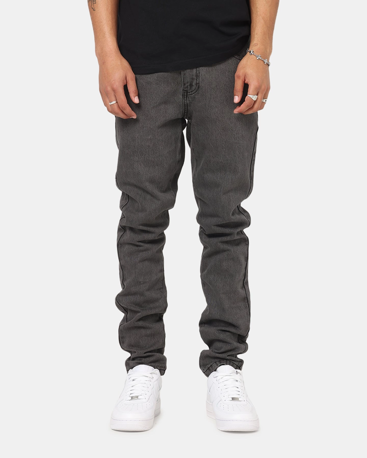 Seamless Pocket Design Earthy Soft Saint Morta Fimi Jeans Sulphur Grey