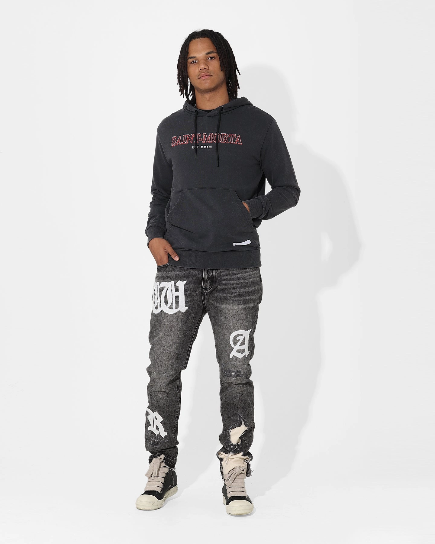 Saint Morta Finite New Age Hoodie Vintage Black Service