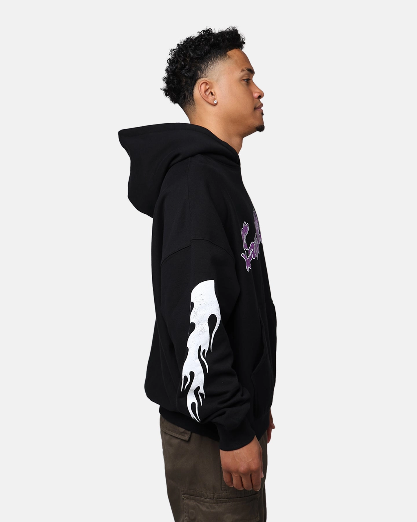 Saint Morta Firestarter Hoodie Black Laser Cut Vents Display