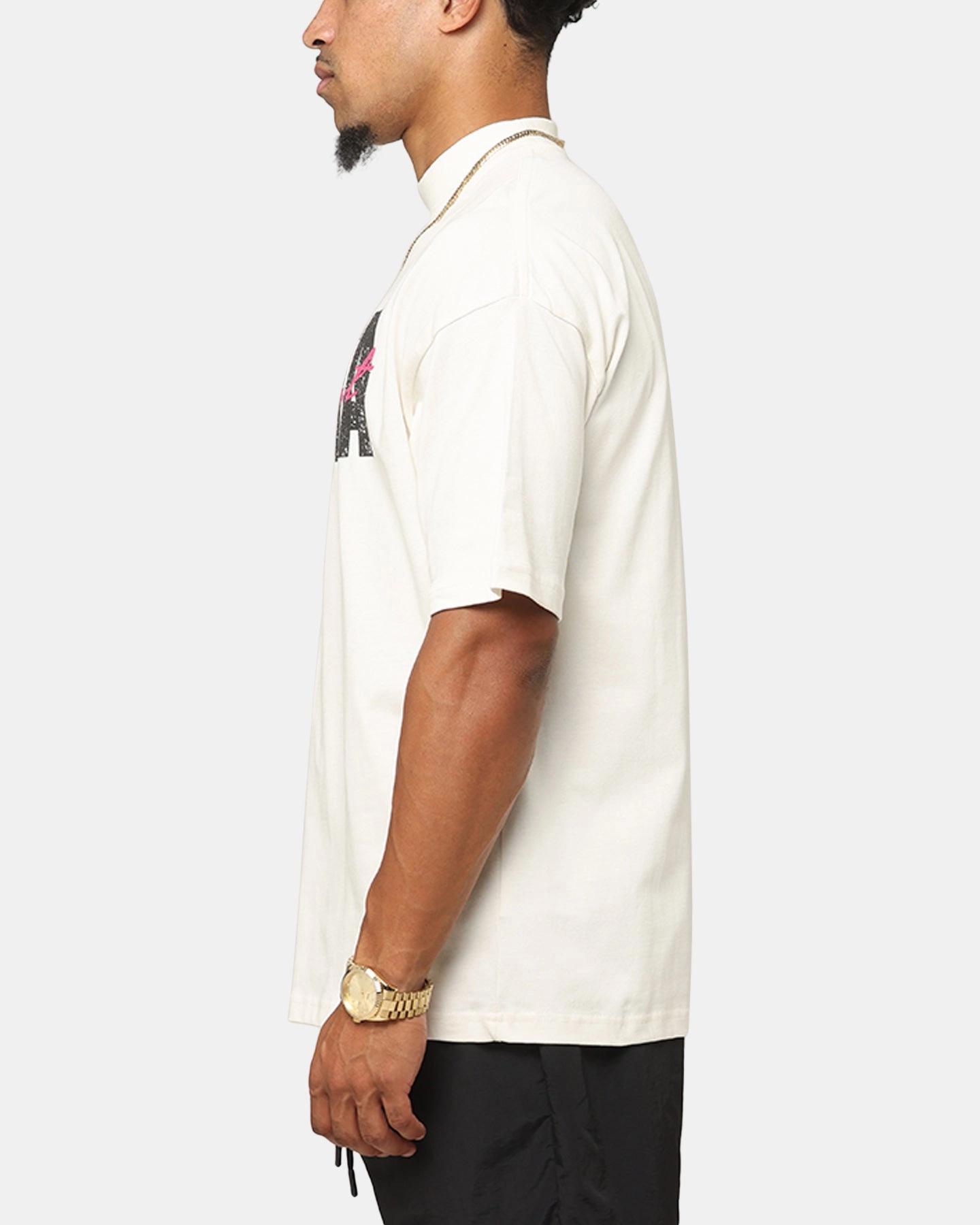AllSeasonWear Saint Morta Flux Mock Neck T-Shirt Off White