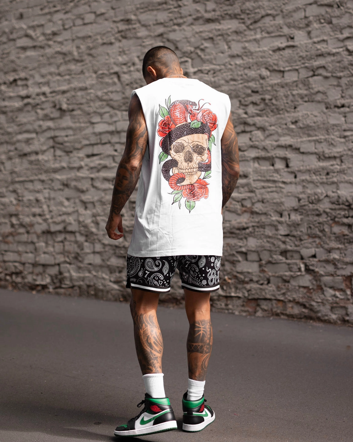 Saint Morta Forbidden Muscle Singlet White High Density Knit Comfy Layer