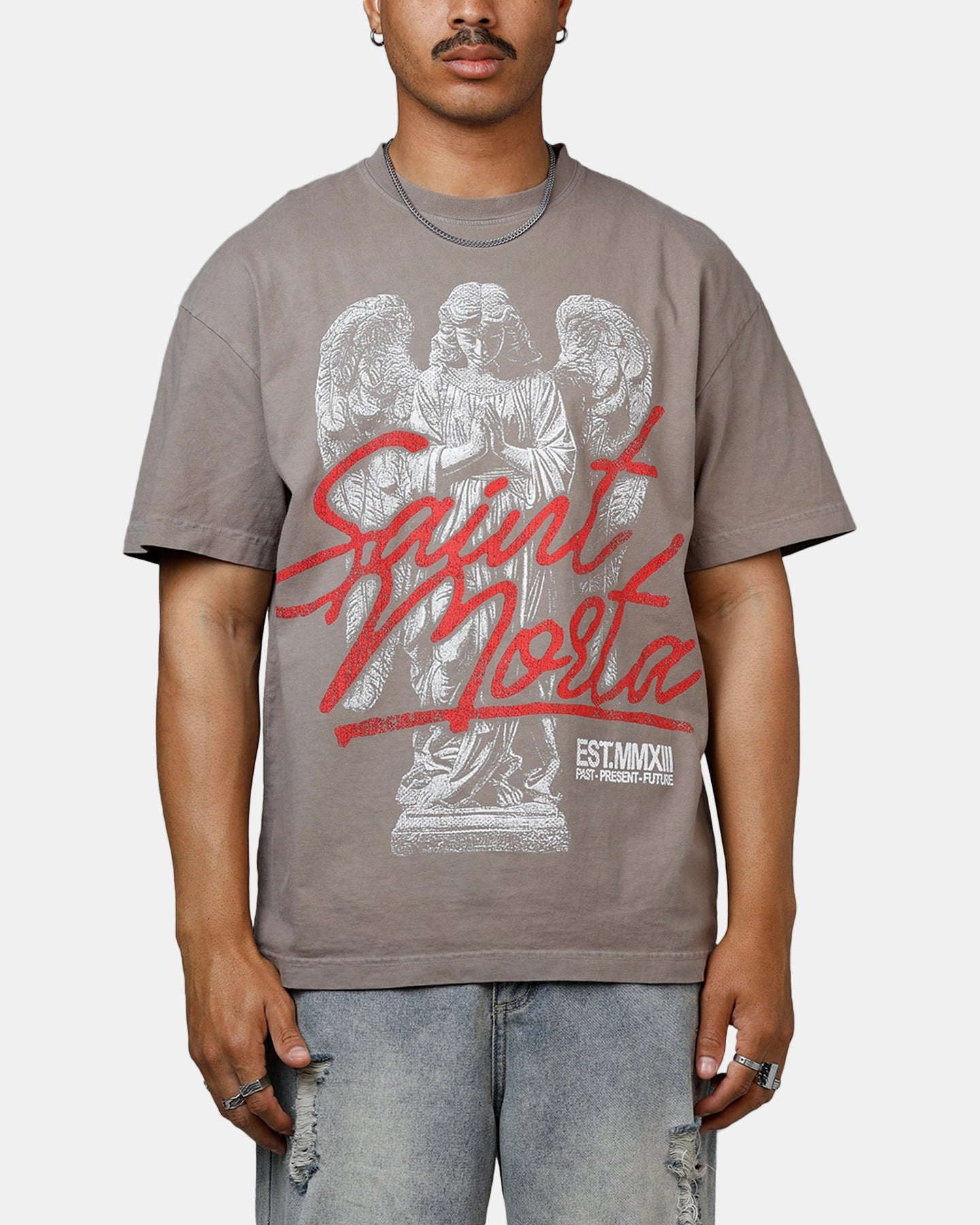 Saint Morta Forever T-Shirt Vintage Khaki Quick-Dry Fabric MultipurposeUse