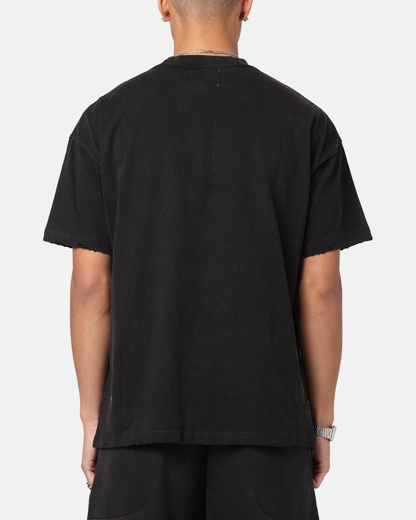 Saint Morta Fray Boxy T-Shirt Vintage Black Beach relaxation