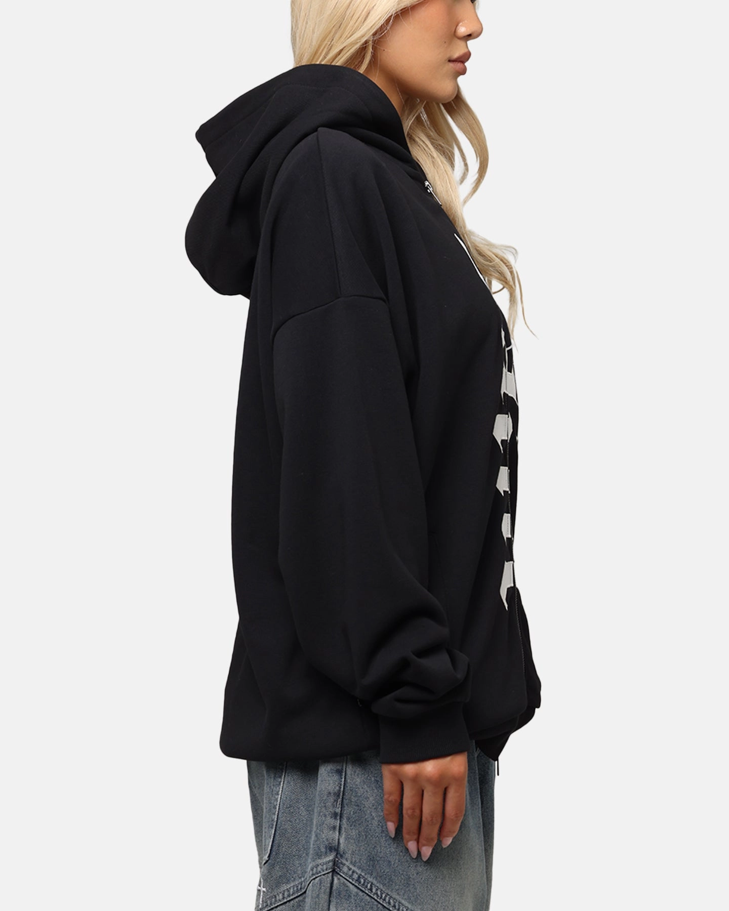 Saint Morta Gothic Distressed Zip Hoodie Black Windshield Coat Suggestion