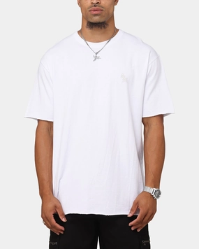 Saint Morta Gothic Monogram Box T-Shirt White City Fashion Look