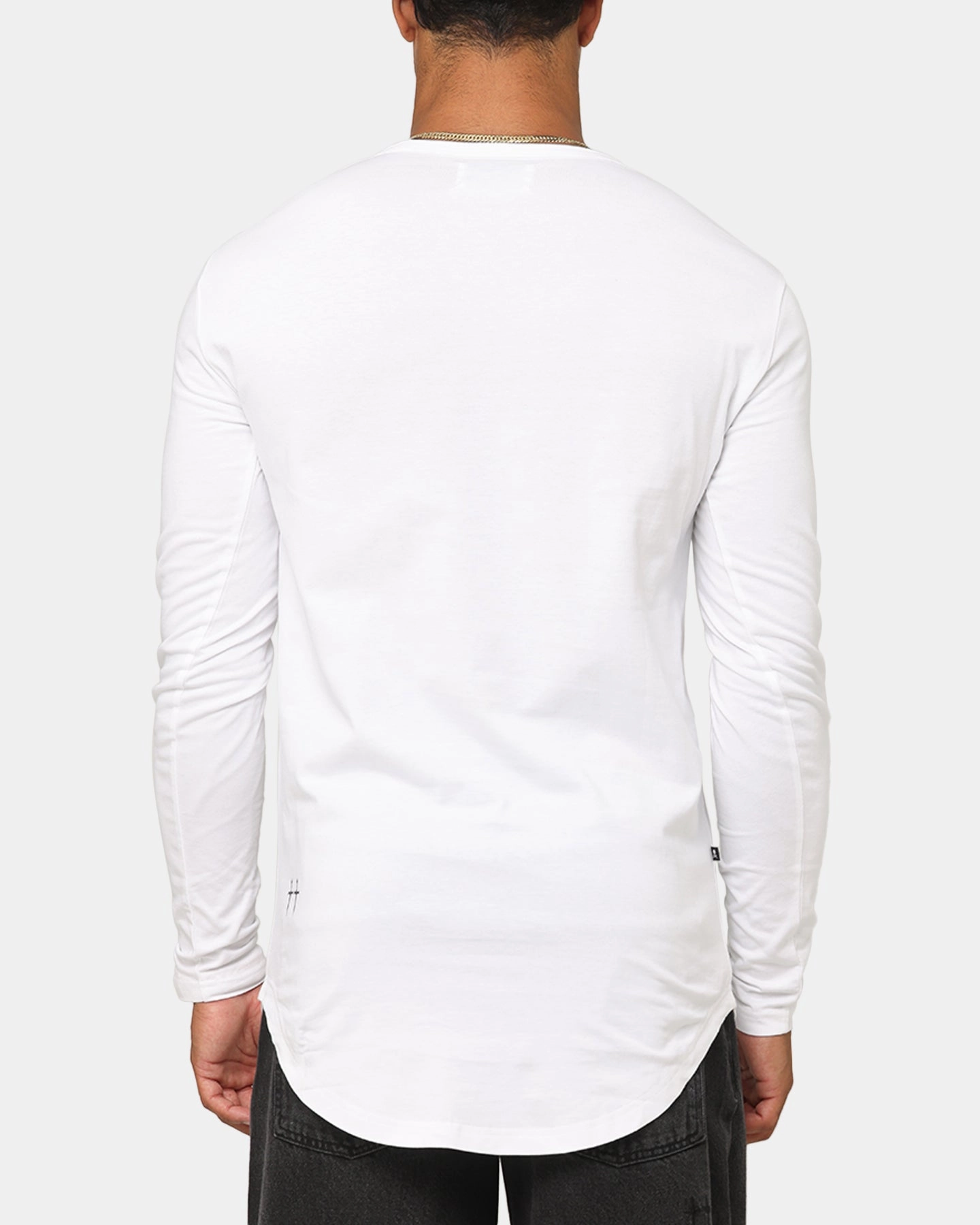 Saint Morta Gothic Monogram El Duplo Long Sleeve T-Shirt White Chill Vibes