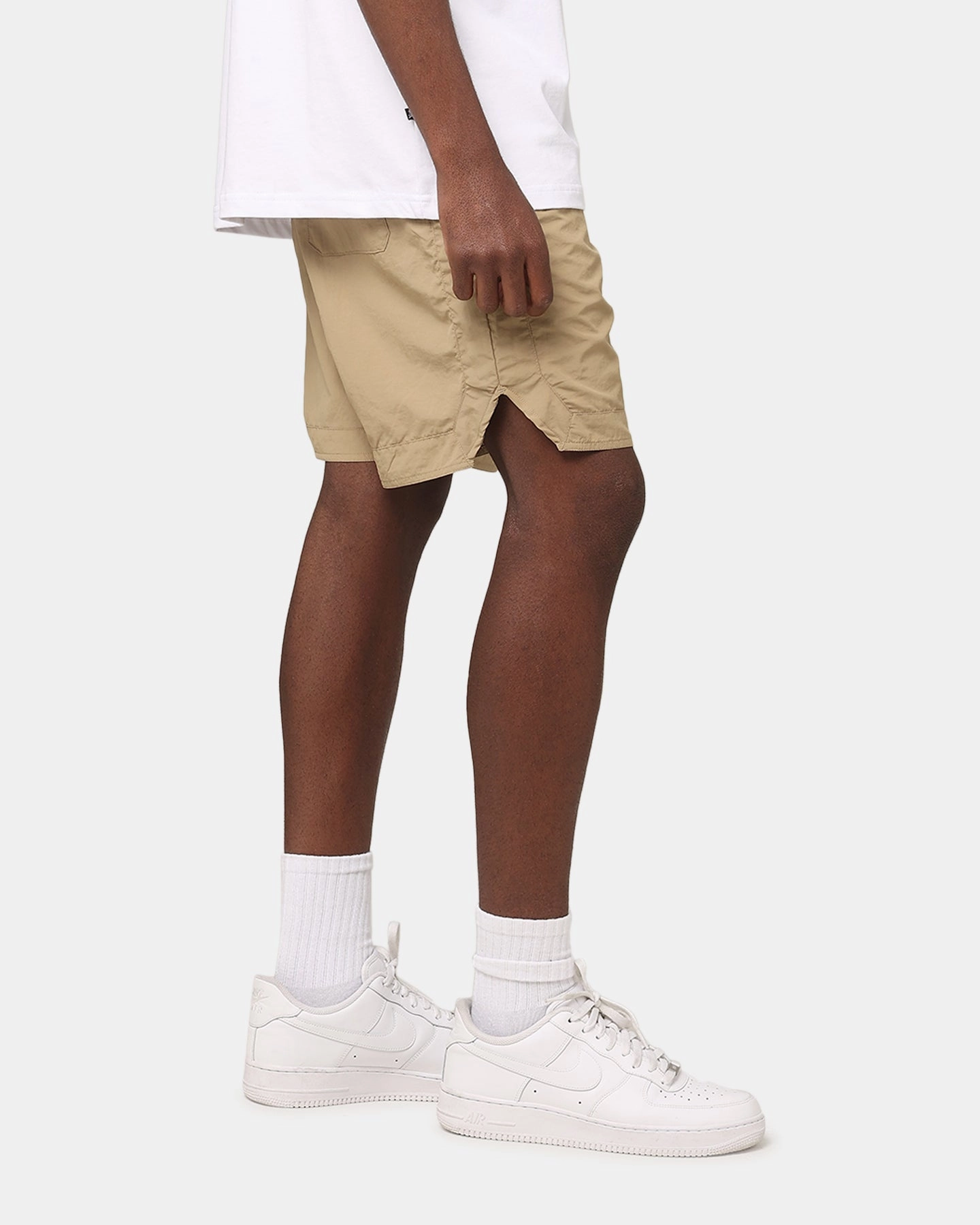 winter shorts WrinkleFreeFabric Saint Morta Gothic Nylon Shorts Tan