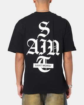 Saint Morta Gothic Stack T-Shirt Black Quick Dry Technology Breathable mesh