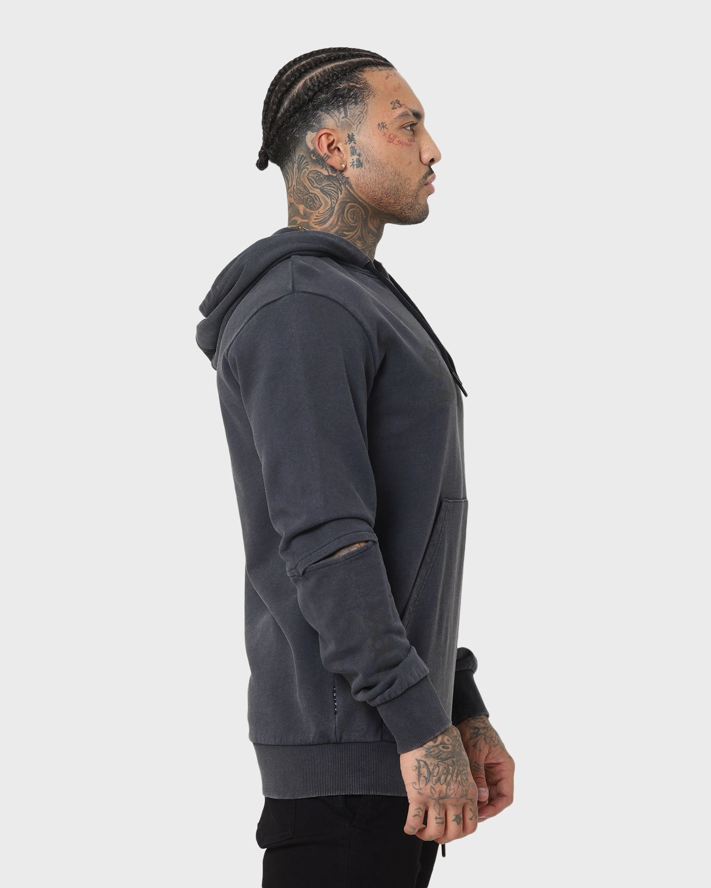 Quick Fit Layer Option Saint Morta Gothica New Age Hoodie Vintage Black