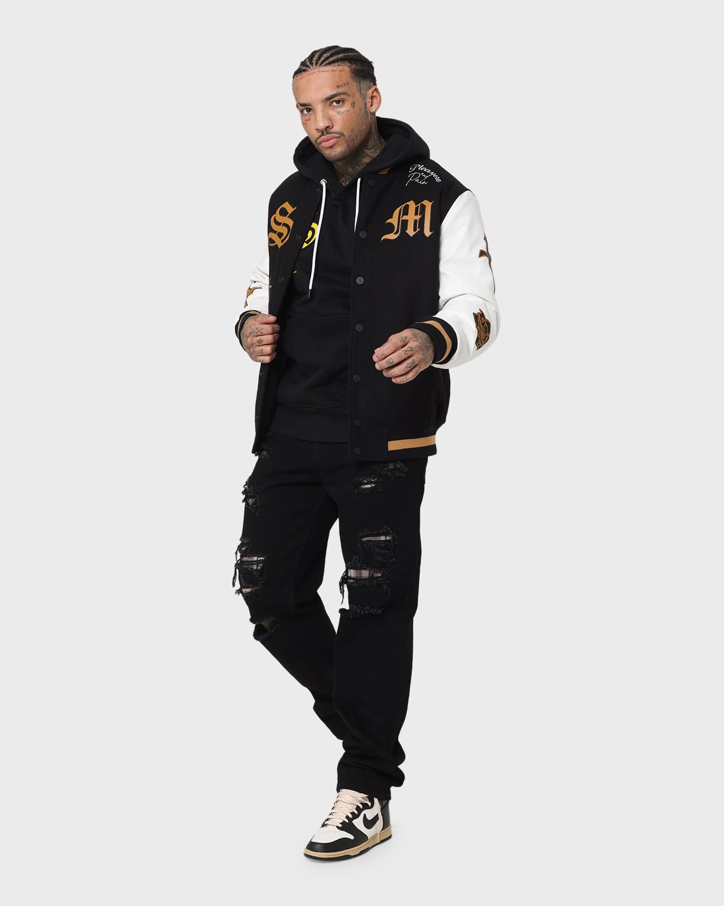 Saint Morta Graveyard Hoodie Black/Gold Quick Dry Tech