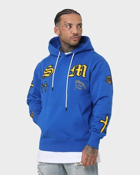 Saint Morta Graveyard Hoodie Royal/Black/Gold suitable for graduations Loose Fit