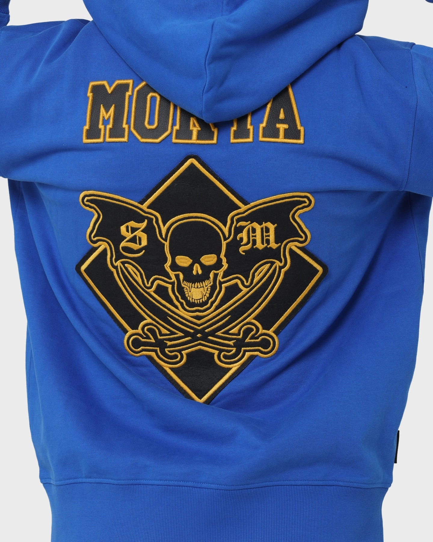 Saint Morta Graveyard Hoodie Royal/Black/Gold Front Pockets